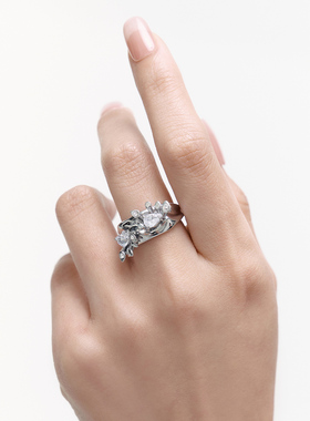 BOONEE不规则熔岩水形戒指