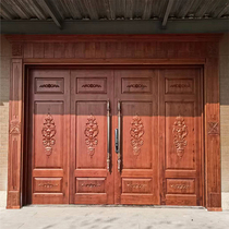 16 Courtyard Gate Villa Landscape Compound Rural Unicameral Clubhouse Individuality Antique Incense Cedon Wood Entrance Gate Customised