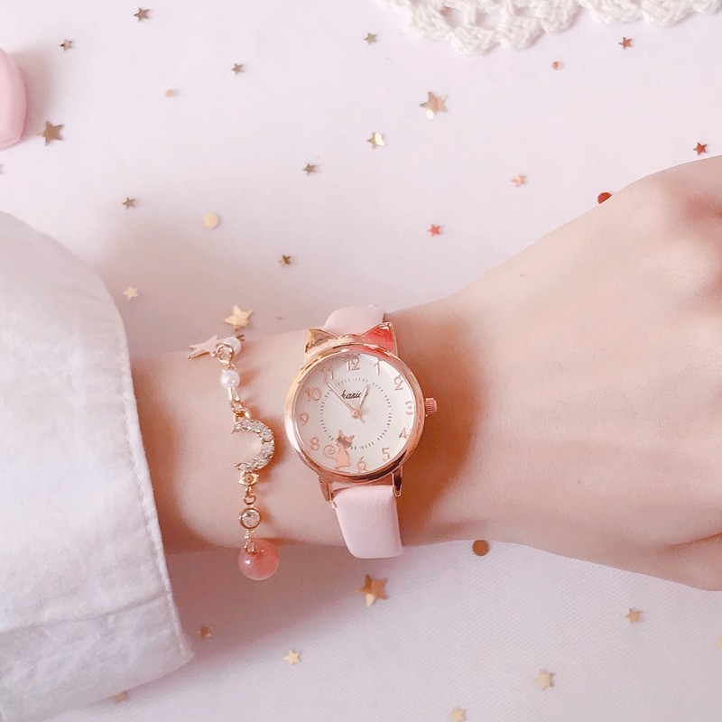 儿童手表女孩女款中小学生可爱少女防水防摔指针式夜光卡通石英表,淘宝优惠券,粉丝福利购,淘宝优惠卷