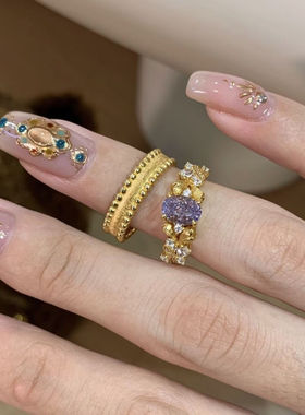 「紫荆花」金色复古超闪