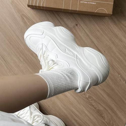 李宁蜜糖休闲鞋女2024新款复古老爹鞋厚底增高 合集3号库 - 图0