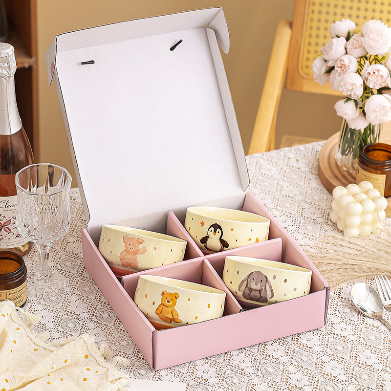 可爱陶瓷碗家用2025新款米饭碗个人专用吃饭碗儿童专用精致小碗,淘宝优惠券,粉丝福利购,淘宝优惠卷