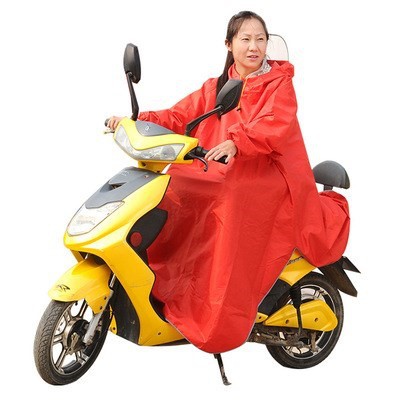 新品A big raincoat with sleeves and wide bike poncho poncho - 图3