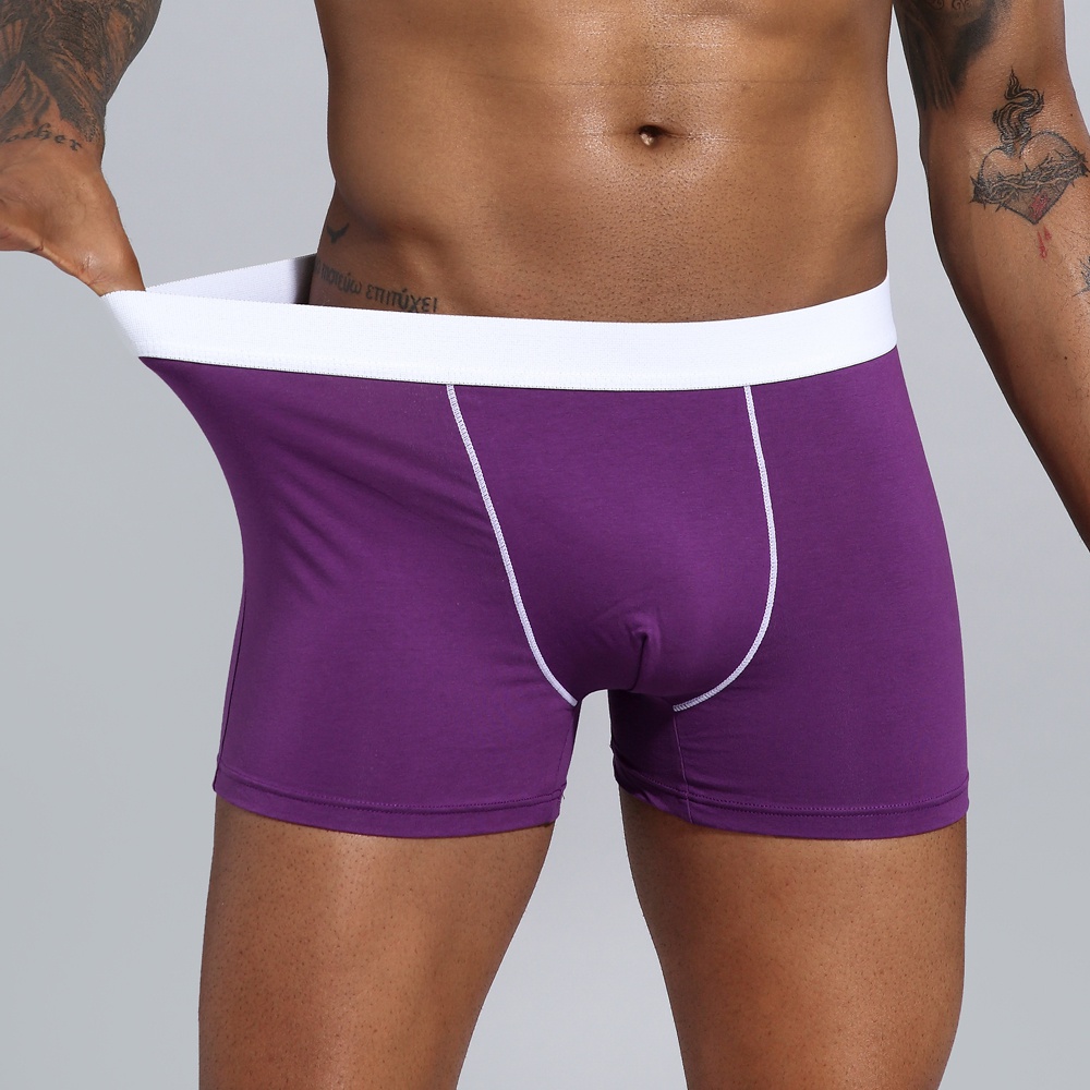 推荐calzoncillo hombre Underwear Men Boxers Cotton Loose Eur - 图0