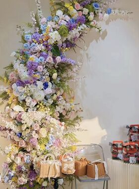 莫奈花园仿真花布置瀑布