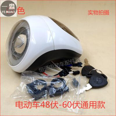 电动车仪表大灯电动自行车车头灯电量显示器48v60v电动车通用仪表-图0