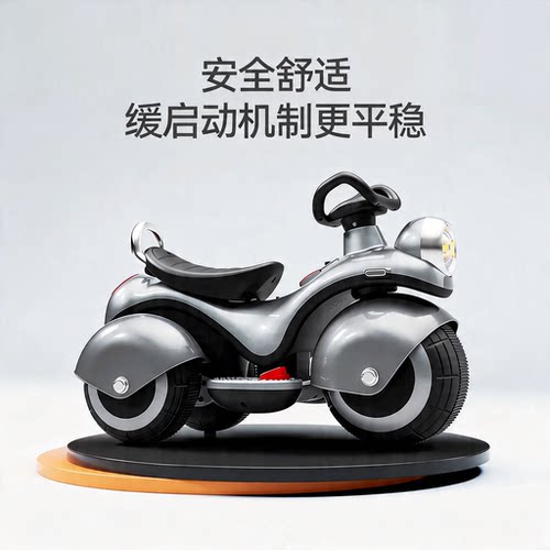 德国knx儿童电动摩托车高端玩具4小女孩1到6岁男生日礼物豪华双驱 - 图2