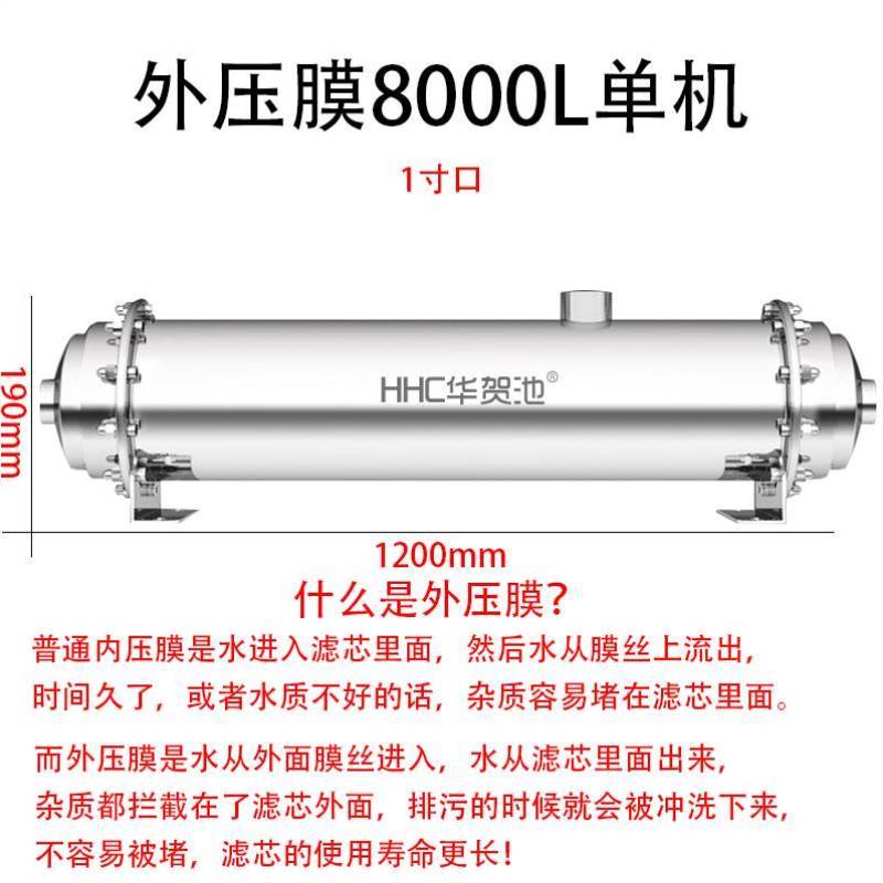 华贺池全屋不锈钢净水器家用大流量自来水管道中央过滤器农村井水 - 图0