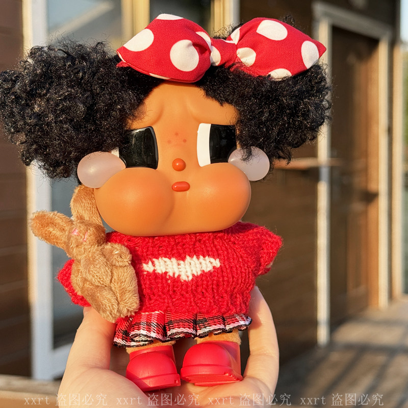 【原创设计】哭娃vacation娃衣crybaby搪胶毛绒公仔冬日毛衣裙子,淘宝优惠券,粉丝福利购,淘宝优惠卷