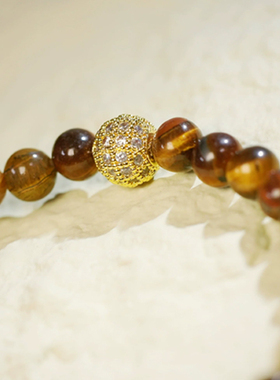 GinaKimKR2025ins天然虎眼石手链