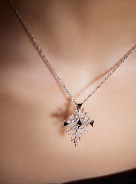 COCSIS水晶灯琥珀色中性时尚项链