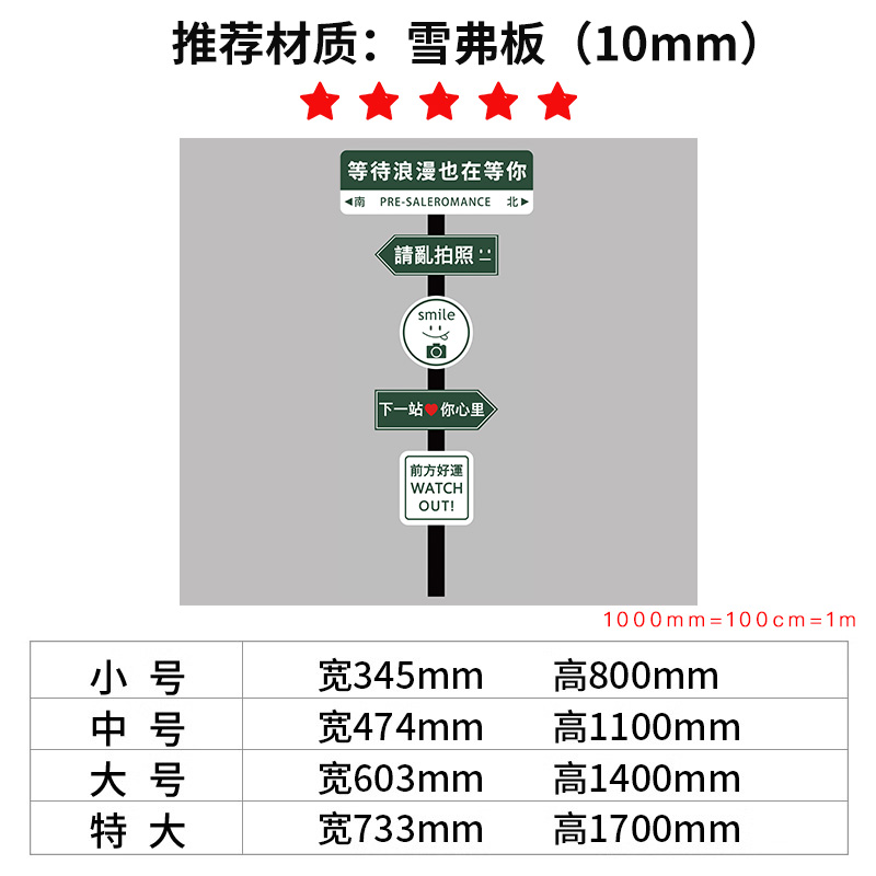 网红步行小吃街拍照打卡区墙面装饰布置摆件餐饮饭店背景墙贴挂画 - 图3