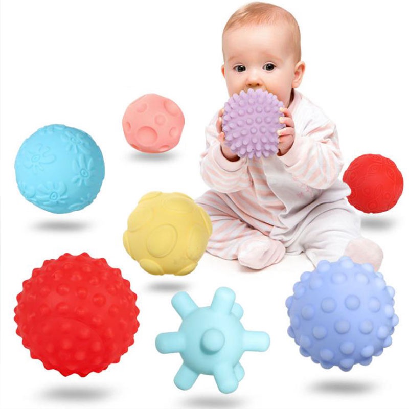 推荐Baby Tactile Senses Toys Training Massage Touch Hand Bal - 图0