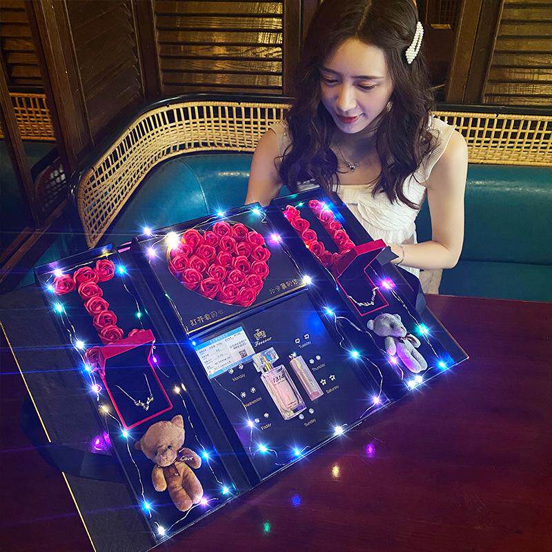 浪节礼物双层天使生日情人送老朋友夕女生创意实用七女友的礼婆盒