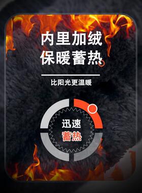 男款骑行头巾帽子护颈椎围脖套加厚绒毛针织冷帽冬天保暖防寒套装