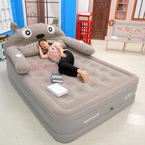 Thickened inflatable bed double home plus high air cushion bed linen bed and bunk bed folding bed adult single bed