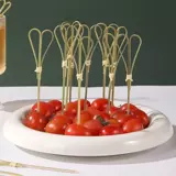 Одноразовые фруктовые палочки, бамбуковые палочки, фруктовые вилки, художественные зубочистки, коктейли, бутерброды, гамбургеры, засахаренные ягоды, шашлыки