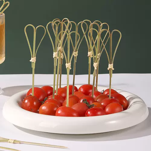 Одноразовые фруктовые палочки, бамбуковые палочки, фруктовые вилки, художественные зубочистки, коктейли, бутерброды, гамбургеры, засахаренные ягоды, шашлыки