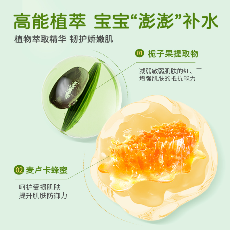 纽乐葆nlb宝宝面霜婴儿保湿霜婴幼儿童用春夏换季清爽补水滋润乳-图2