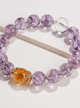 宫廷云朵男女紫水晶轻奢小众手链