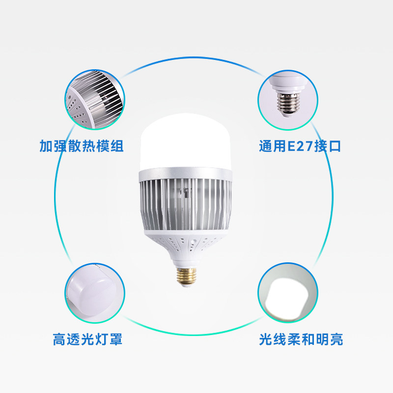 亚明LED球泡灯灯泡节能灯E27螺口家用车间工地厂房高亮室内照明灯,淘宝优惠券,粉丝福利购,淘宝优惠卷