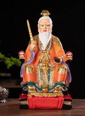 姜太公佛像姜子牙摆件姜太公彩绘玻璃钢 树脂佛像神像12寸1.6米