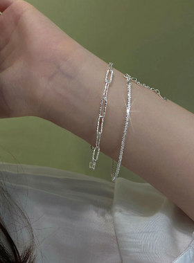 S925银满天星手链女小众手链