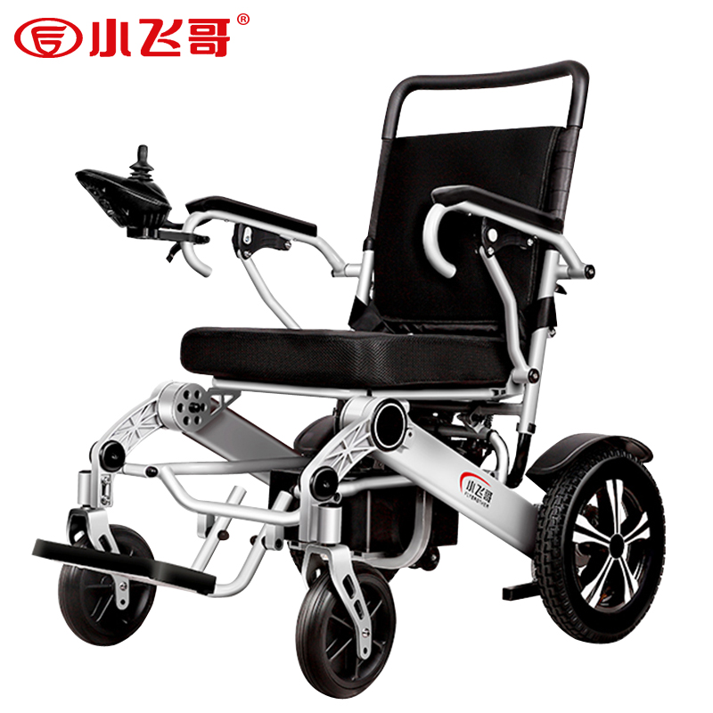 小飞哥电动轮椅车老年人瘫痪残疾轻便携折叠后躺智能全自动代步车 - 图3