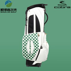 COBRA 高尔夫球包 2024年 联名款大师赛男士支架包白色-绿色-刺绣