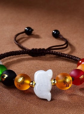 属蛇吉祥佩戴物淘运灵阁五岳四神喜合吉祥宏手链男女2026年生肖蛇