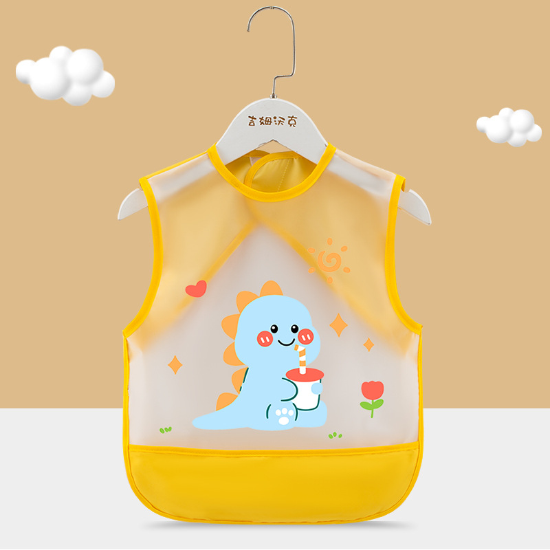 Baby eating bib waterproof, anti-dirty, no-wash children's bib