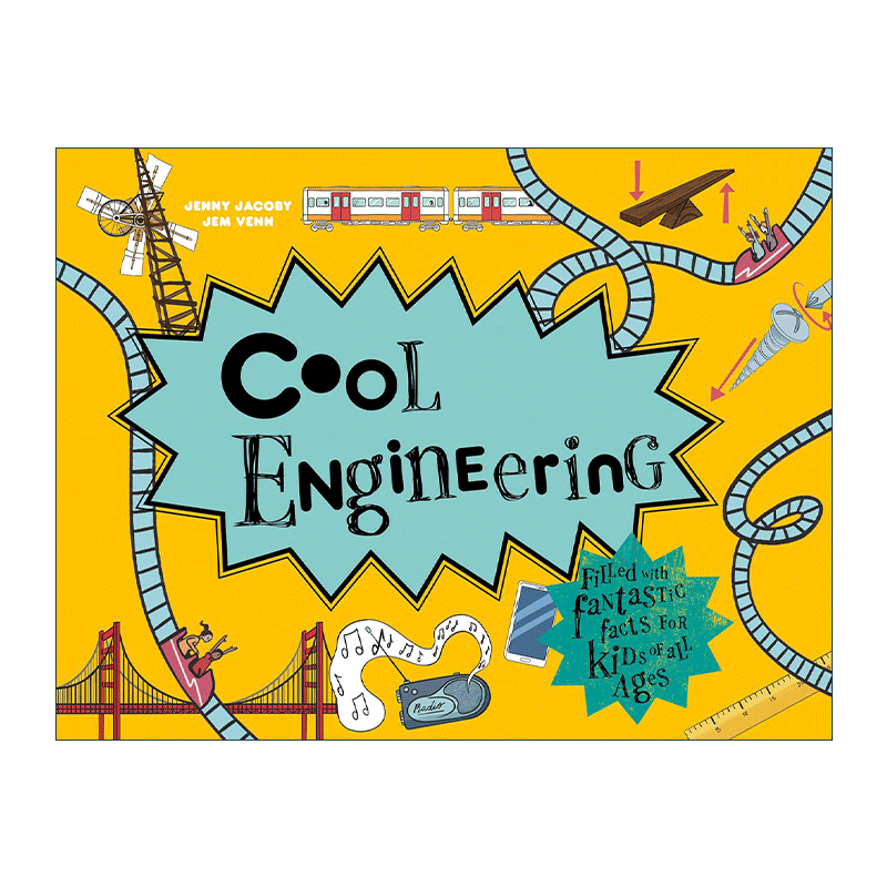 英文原版 Cool Engineering 我的酷炫工程知识 儿童精装彩色插画STEM科普绘本 英文版 进口英语原版书籍