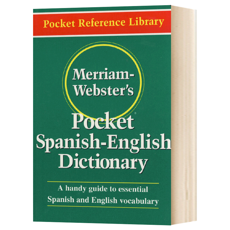 韦氏袖珍西班牙语英语双语词典英文原版 Merriam-Webster's Pocket Spanish-English Dictionary进口英语字辞典工具书-图0