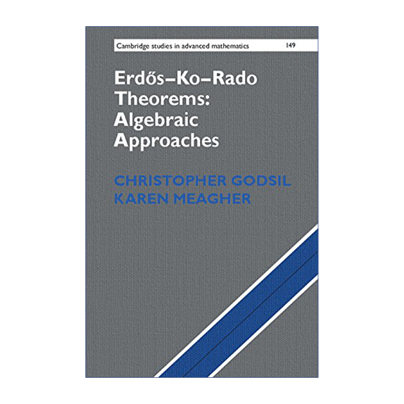 英文原版 Erdos Ko Rado Theorems Algebraic Approaches 关于Erdos Ko Rado型定理 代数方法 剑桥高等数学研究系列 精装 英文版 - 图0