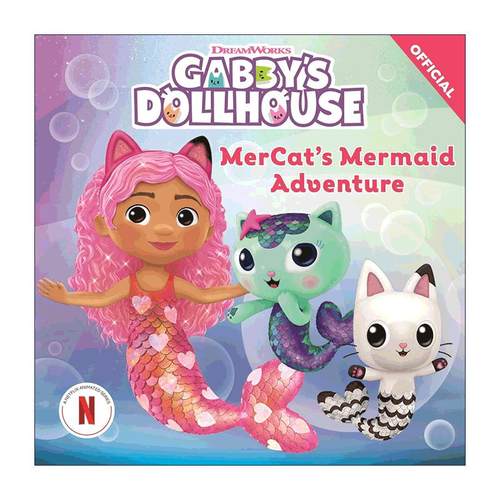 英文原版 DreamWorks Gabby's Dollhouse MerCat's Mermaid Adventure 梦工厂盖比的娃娃屋 美人鱼冒险 儿童动画奇幻故事 英文版 - 图0