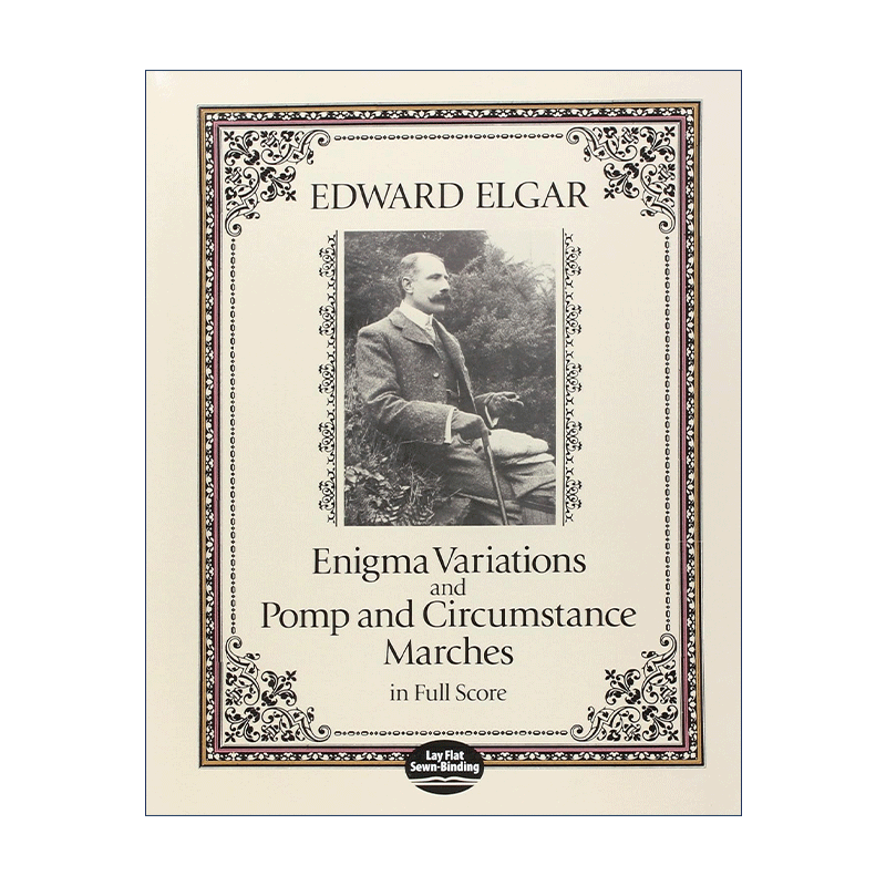 英文原版 Enigma Variations and Pomp and Circumstance Marches in Full Score 爱德华·埃尔加谜语变奏曲与威仪堂堂进行曲全谱 - 图0