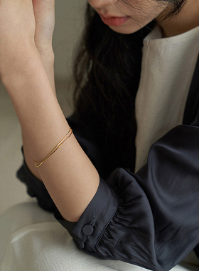 极细蛇骨手链2024年新款不掉色