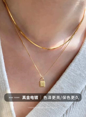 黑色高领百搭毛衣链秋季高级感