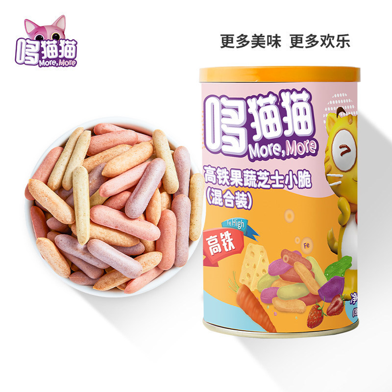 哆猫猫宝宝零食高铁果蔬罐装白砂糖 哆猫猫母婴磨牙棒/饼干
