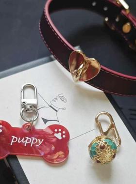 魅灵ML原创温变项圈圣诞女外出皮项圈脖圈puppy颈环吊坠choker