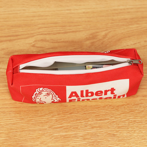 Planck普朗克日系大容量帆布笔袋定制手绘科学家学生铅笔袋文具盒 - 图2