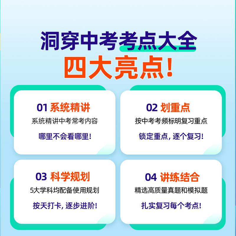 【官方店】2025洞穿中考数学四轮复习物理化学生物地理会考小四门全套2024初中英语语文基础知识清单初三词汇闪过基础题总复习资料