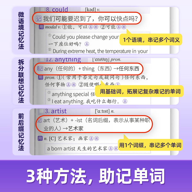 中考词汇闪过口袋版2026 初中英语词汇单词大全中考英语词汇随身记手册2025 初中英语复习资料掌中宝速记便携口袋书总复习资料书
