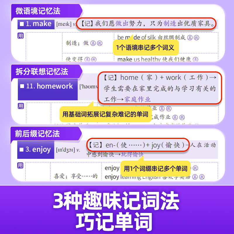 【官方旗舰店】2027中考词汇闪过2026初中英语单词语法阅读闪过大全书手册初一二三七八九年级中考英语复习初中英语词汇默写本资料