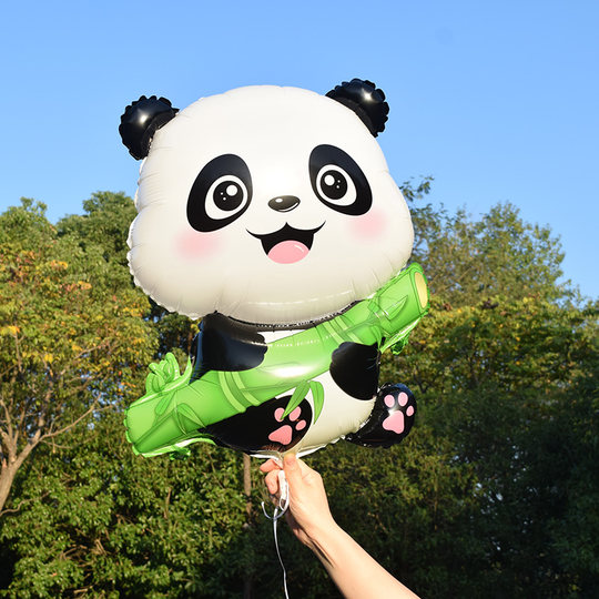 动物造型飘空铝膜气球户外活动婴儿宝宝绑腿充氦气可飞天卡通玩具