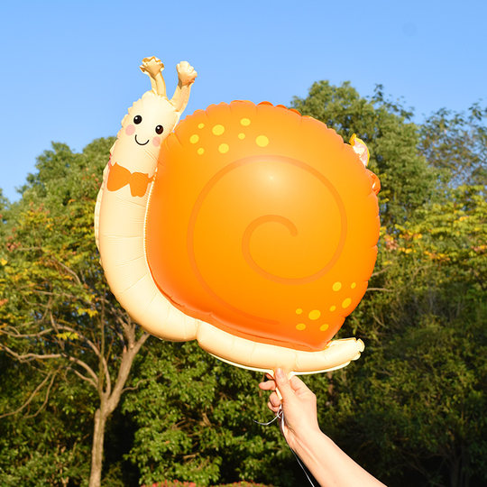 动物造型飘空铝膜气球户外活动婴儿宝宝绑腿充氦气可飞天卡通玩具
