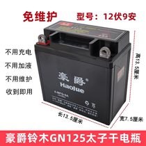 Howto Suzuki GN125 Taiko motorcycle battery 12N9A dry battery without maintenance storage battery 12N9L-BS