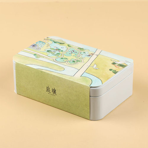 良壤铁盒饼干鱼鸟篇食品送礼伴手礼精致小饼干装饰饼干260g - 图2