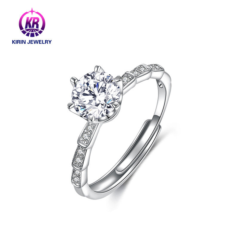 kr d色1克拉莫桑石925银(珠宝) kr珠宝戒指/指环