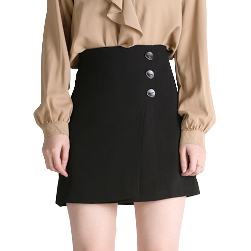 卡茉莺黑色职业女包臀西装裙半身裙 卡茉莺半身裙